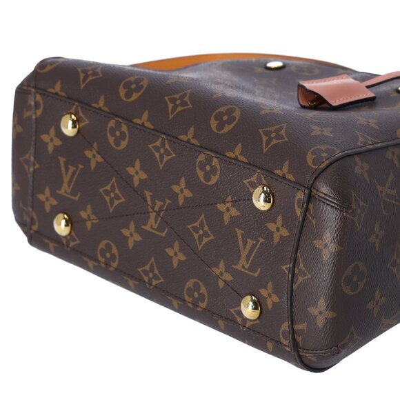 Louis Vuitton Montaigne BB Monogram Handbag M44671 Red Braided Handles - Picture 6 of 8